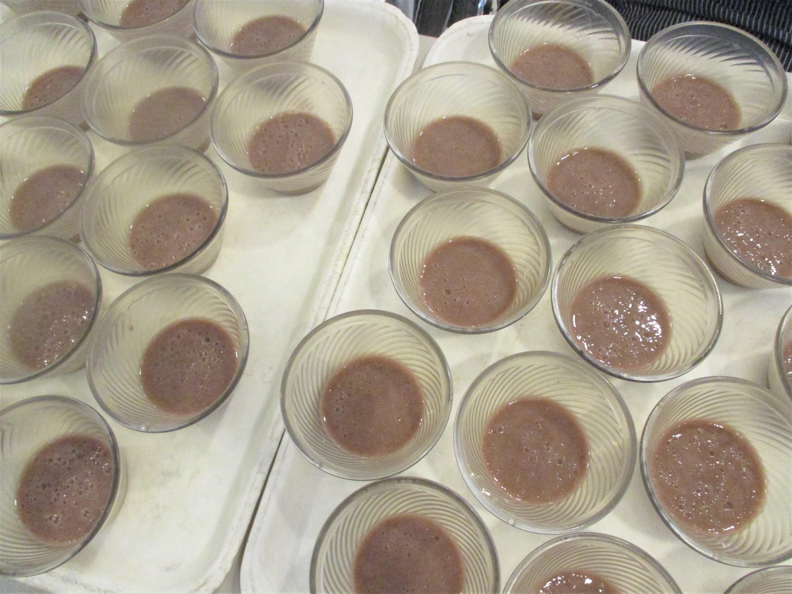 2月おやつレク『チョコムース』