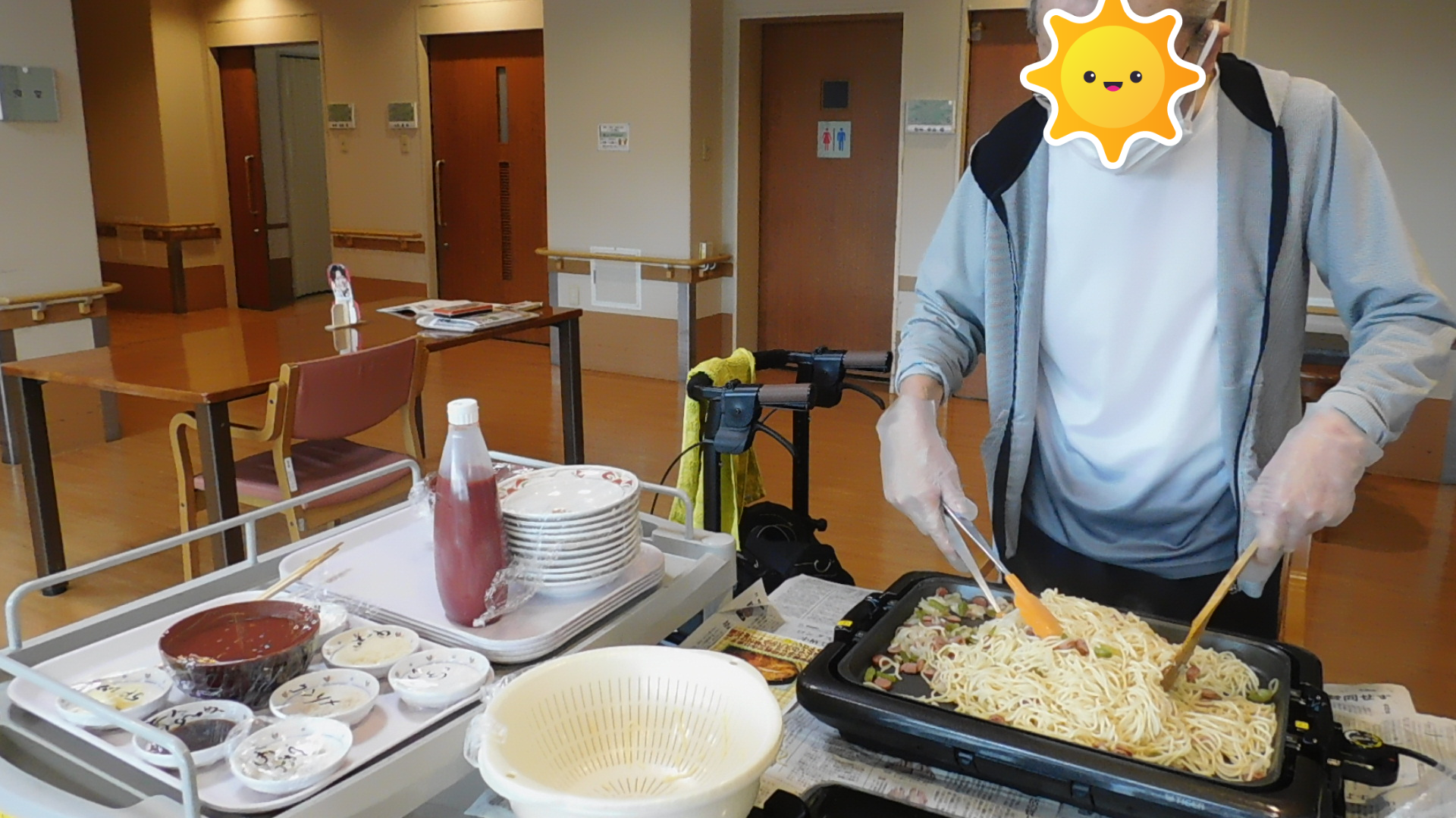 6月食事レク「ナポリタン」
