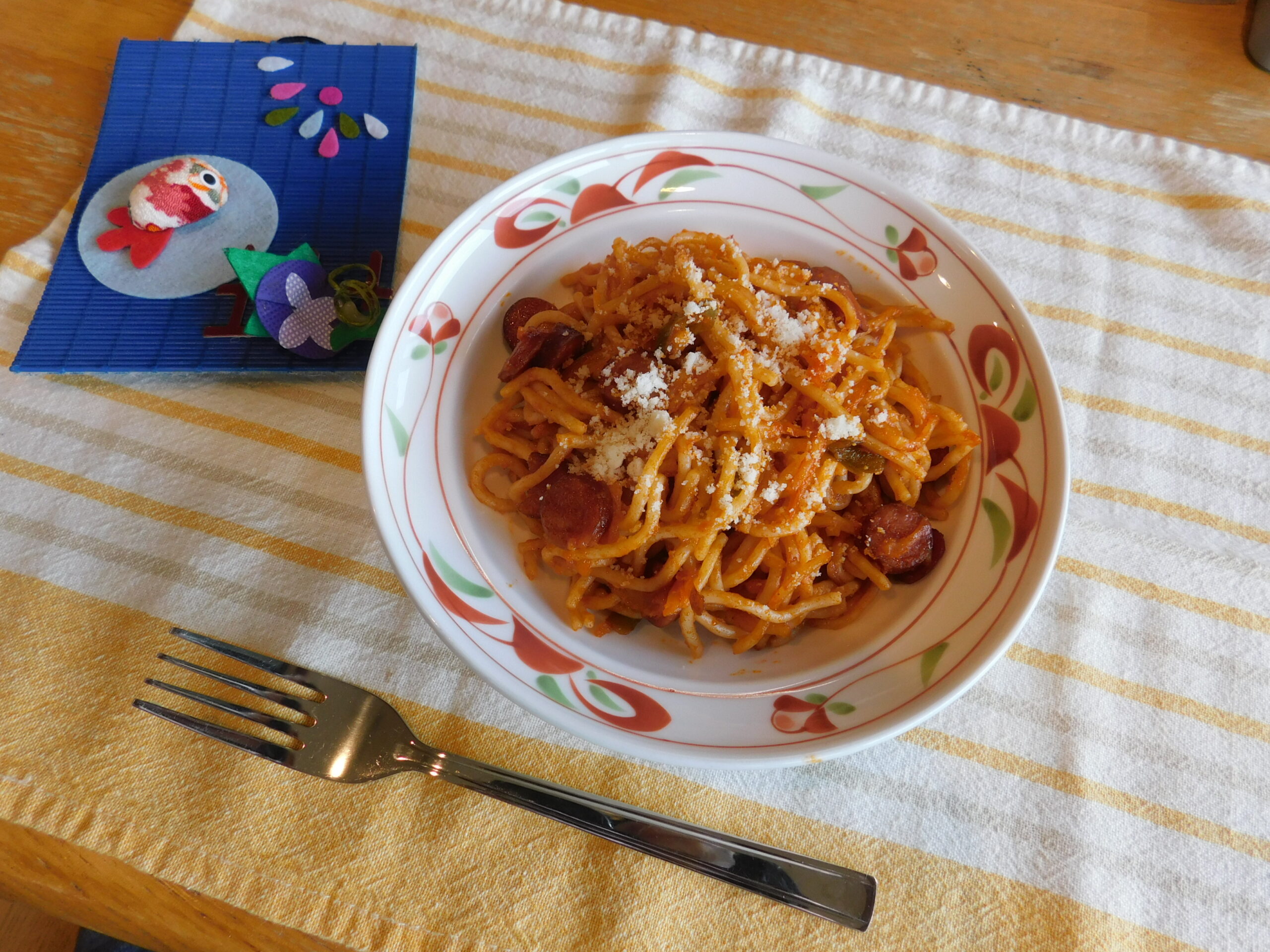 6月食事レク「ナポリタン」