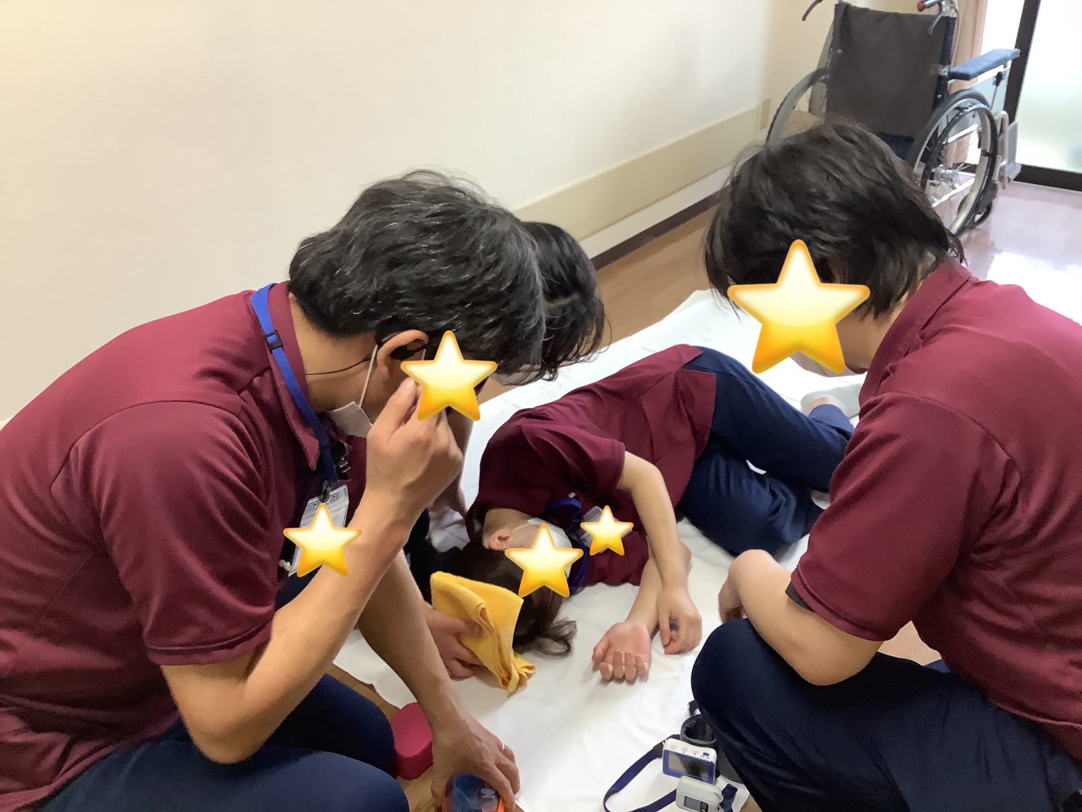 緊急対応研修を行いました！