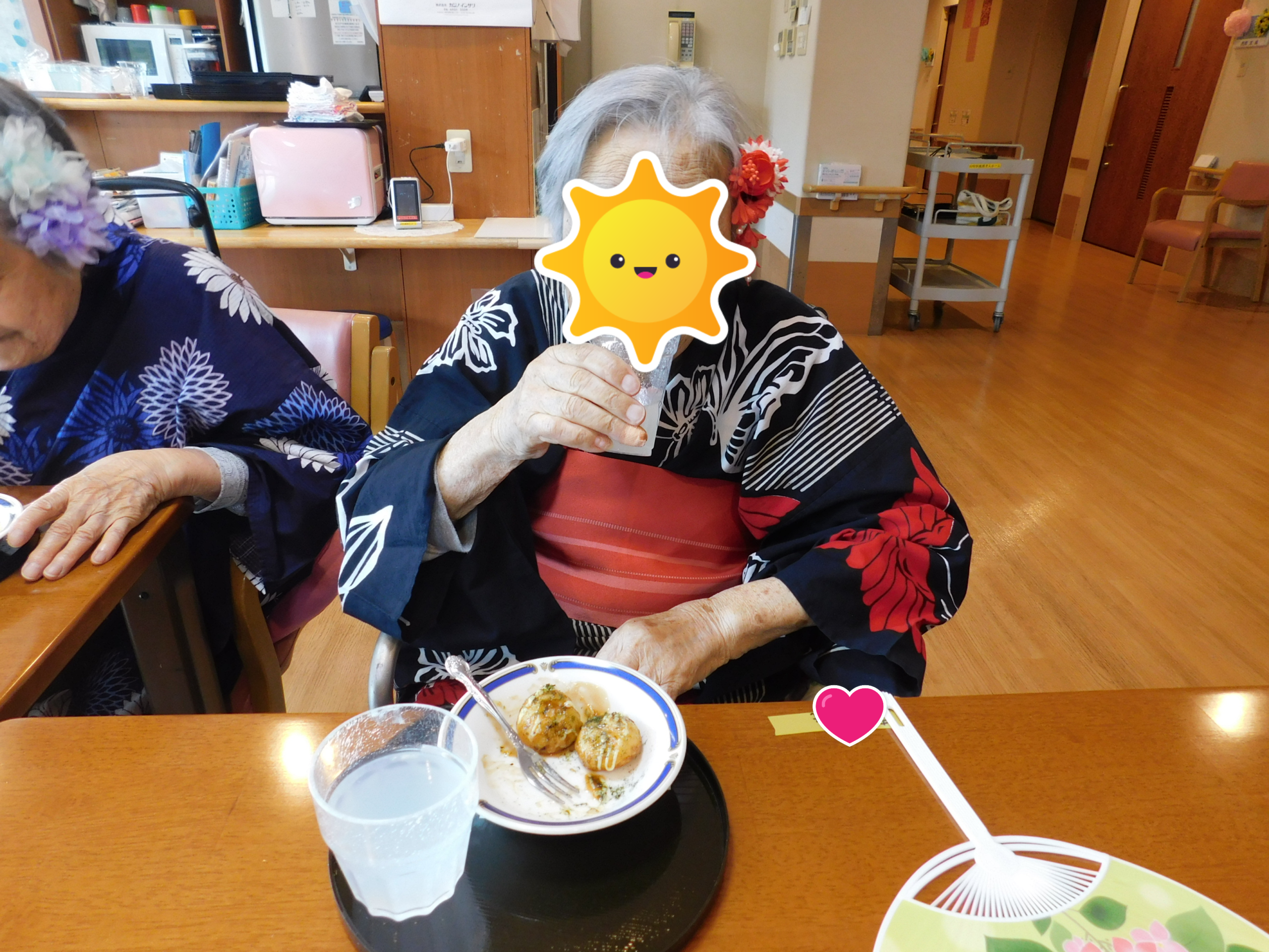 7月　おやつレク「たこ焼き」
