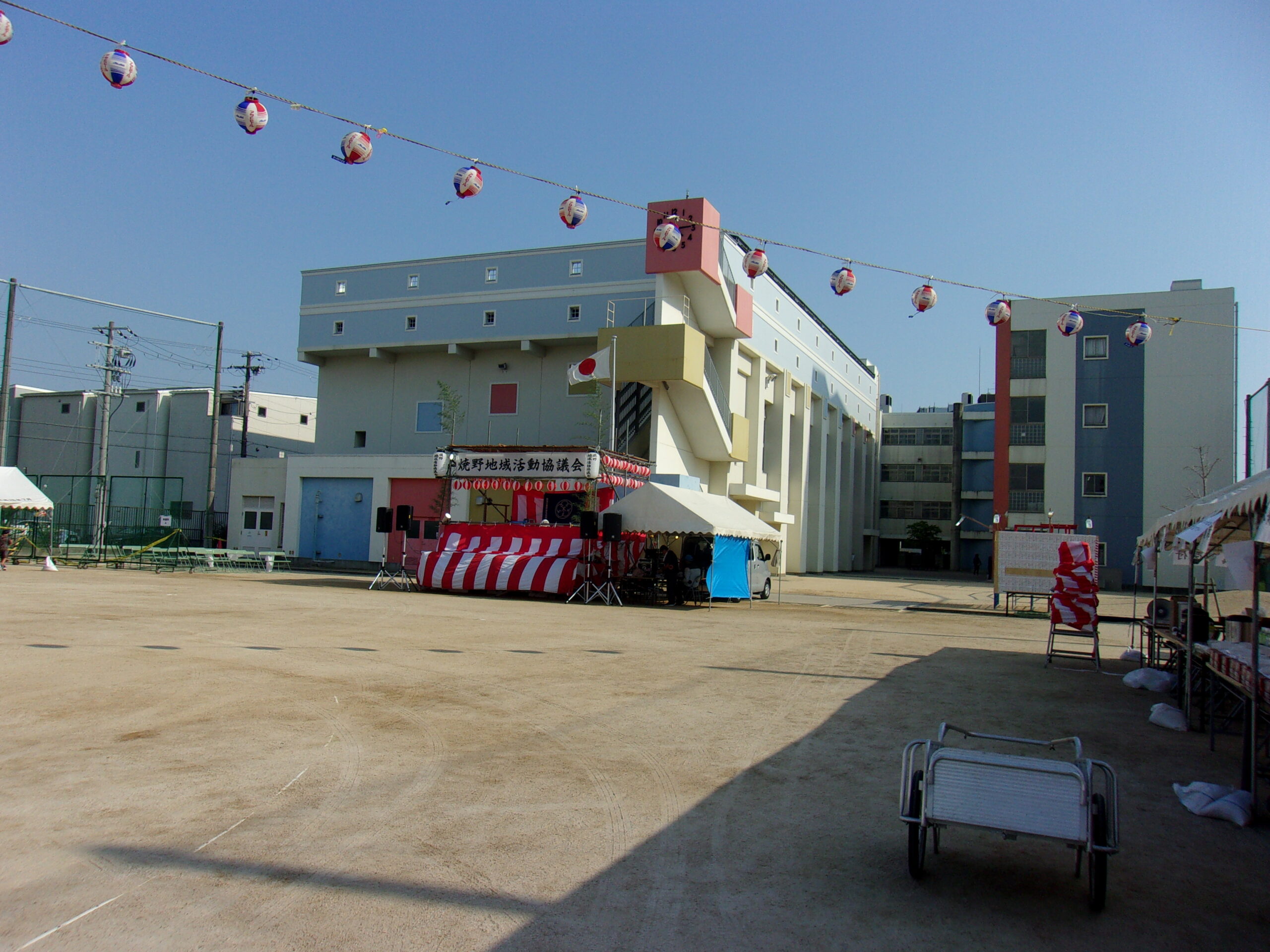 地域の盆踊り大会に参加しました!