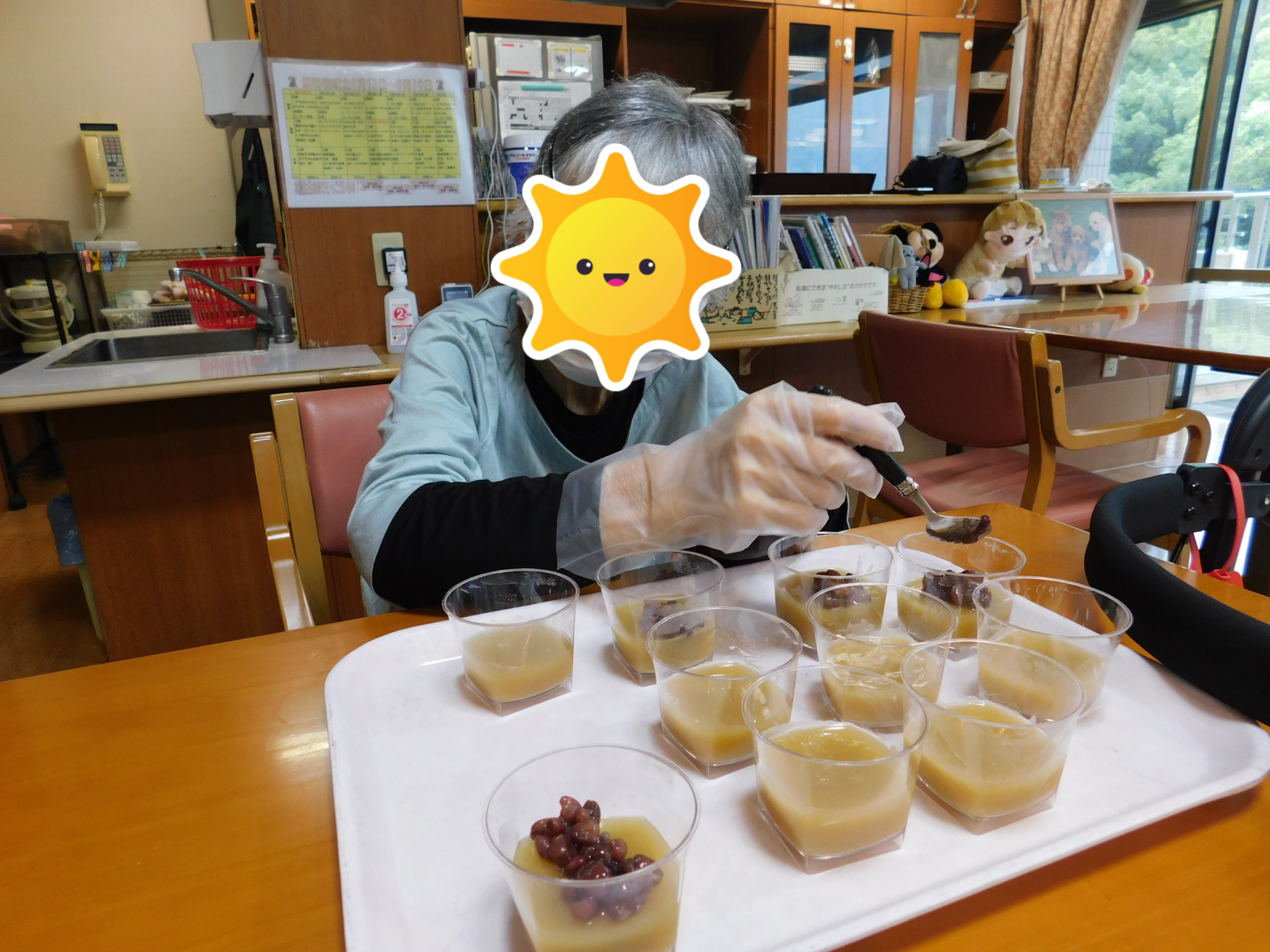 9月 おやつレク「栗ようかん」