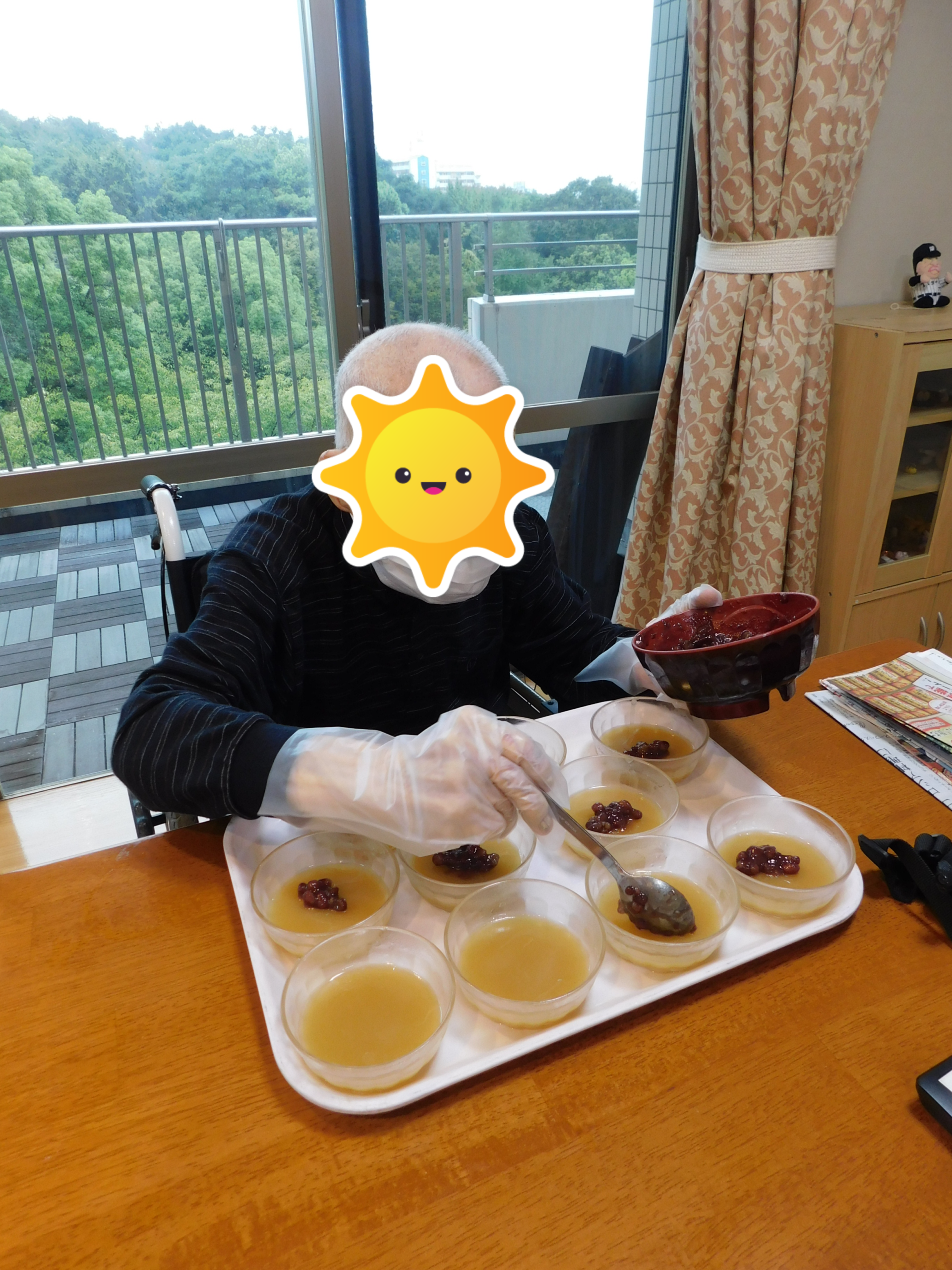 9月 おやつレク「栗ようかん」
